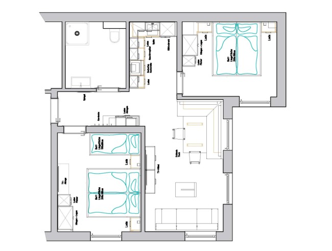 Grundriss Appartement Gasteinblick
