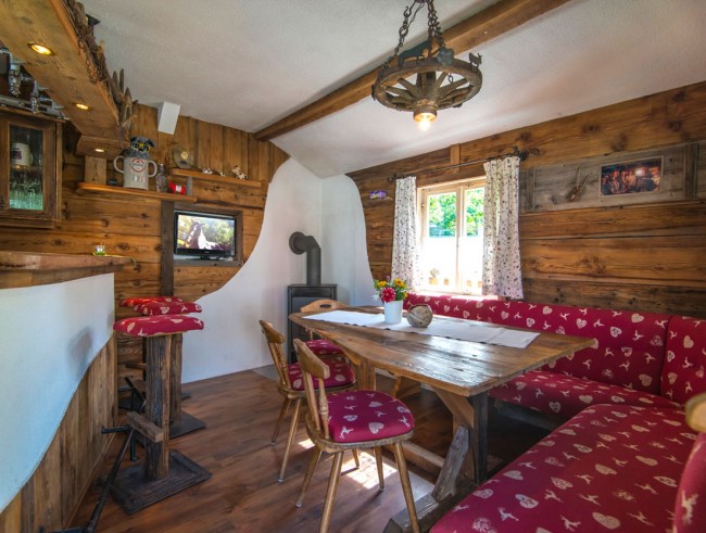 Innenaufnahme Gartenhütte