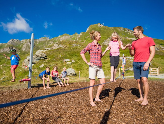 Slackline, Highline, Schlossalm © Gasteiner Bergbahnen AG (Bildquelle ➤ skigastein.com)